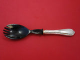 Floreale by Zaramella Argenti Italian Sterling Salad Serving Fork w/ Horn 9" New