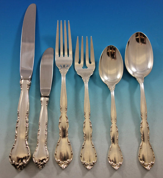 Mignonette by Lunt Sterling Silver Flatware Set for 8 Service 59 pieces