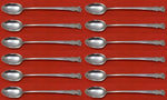 English Shell by Lunt Sterling Silver Iced Tea Spoon Set 12 pieces 7 1/2"
