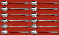 English Shell by Lunt Sterling Silver Iced Tea Spoon Set 12 pieces 7 1/2"