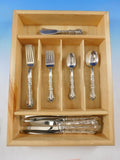 French Scroll by Alvin Sterling Silver Flatware Set Service 36 pieces Dinner