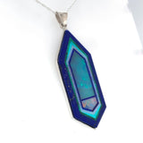 Sterling Genuine Natural Opal Intarsia Pendant by Kaufmann Lapis (#J6169)