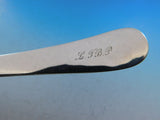 Antique Engraved by Tiffany and Co Sterling Silver Pea Serving Spoon 8 1/2"