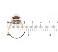 14k Yellow Gold 4.5ct Genuine Natural Rhodolite Garnet Filigree Ring (#J6149)
