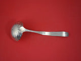 Orchids by Towle Sterling Silver Oyster Ladle brite-cut w/orchid in bowl 10 1/2"