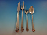 Castle Rose by Royal Crest Sterling Silver Grille Flatware Set 12 Service 62 Pcs