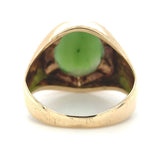 10k Yellow Gold Men's Jade Ring Size 9.5 (#J6918)