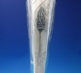Bright-Cut AC Sterling Silver Candlestick Pair 12" x 5 1/2" 13.4 ozt. (#5765)