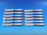 Prelude by International Sterling Silver Butter Spreader HH Paddle Set 12 pcs