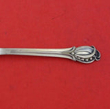 Danish .830 Silver Coffee Spoon Swirl and Beads Handle Motif 4 1/2" Heirloom