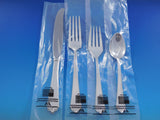 Lotus by Watson-Wallace Sterling Silver Flatware Service 8 Set 55 pcs New Unused