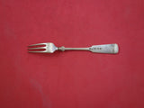 Finland Sterling Silver Strawberry Fork 3-tine w/ fiddle & shell design 4 5/8"