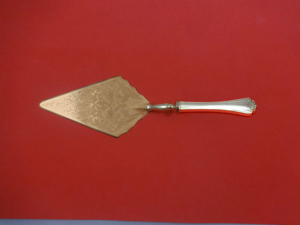 Delicacy by Lunt Sterling Silver Pastry Server Fancy Vermeil 11 1/2" Custom Made