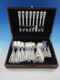 Crest of Arden by Tuttle Sterling Silver Flatware Set for 8 Dinner Size 56 pcs