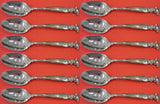 Romance of the Sea by Wallace Sterling Silver Place Soup Spoon Set 12 pcs 6 3/4"
