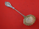Medallion with Twist by Wood & Hughes Sterling Silver Sugar Sifter Ladle GW 7.5"