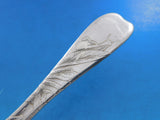 Lap Over Edge Acid Etched by Tiffany Sterling Fish Fork Snails and Leaves 6 1/2"