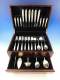 Silver Rhythm by International Sterling Silver Flatware Set Service 41 Pieces