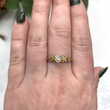 Victorian 14k Yellow Gold .60ct Genuine Natural Diamond Ring GIA Report (#J7498)