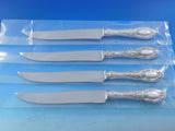 King Richard by Towle Sterling Silver Steak Knife Set 4pc Texas Sized Custom