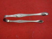 PBAB English Sterling Silver Sugar Tong London 1796 Hand Engraved 5 3/4"