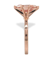 14k Rose Gold 1.22 Carat Genuine Natural Oregon Sunstone Solitaire Ring (#J7161)