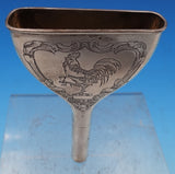 Wm Kerr Sterling Silver Wine Funnel Rooster Holding Glass #53 4.75" (#8385)
