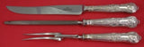 Queens by Roberts and Belk English Sterling Silver Roast Carving Set 3pc HH WS
