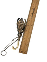 Sterling Art Nouveau Tussie Mussie Posey Posy Holder with Leaf / Shell (#J1291)