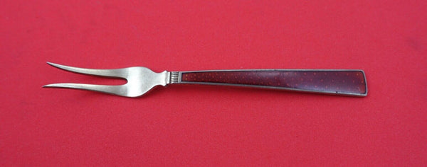 Prince Harald by Th. Marthinsen Norwegian Sterling Lemon Fork red enamel 4"