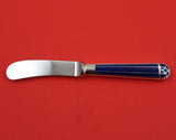 Talisman Blue by Christofle Silverplate Butter Spreader Hollow Handle 6 5/8"