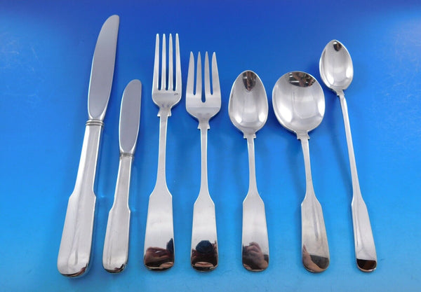Old English Tipt by Gorham Sterling Silver Flatware Set 8 Service 61 pcs Place