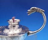 Egyptian Silver Cigar Lighter Hand Engraved with Curved Figural Handle (#8126)