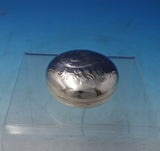 Italian .800 Silver Pill Box with Bird and Foliage #008 5/8" x 2" c.1960 (#5396)