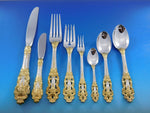 Golden Crown Baroque by Gorham Sterling Silver Flatware Set 105 pieces Dinner