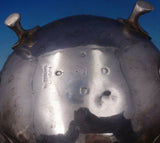 English Victorian Sterling Silver Tea Pot 3-D Finial Figural Japanesque (#6465)
