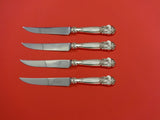 Georgian by Towle Sterling Silver Steak Knife Set 4pc HHWS  Custom Made 8 1/2"