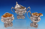 Les Six Fleurs by Reed & Barton Sterling Silver Tea Set 6pc 425A (#8386)