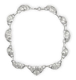 Sterling Kalo Leaf Necklace Handwrought Jewelry by Bjarne Axness (#J6827)