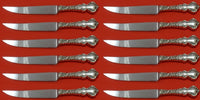 Du Barry by International Sterling Silver Steak Knife Custom Set 12 pcs 8 1/2"