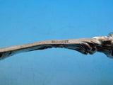 Cobalt Dresden German Silver Buffet Fork Gold Washed Fancy 9 5/8" Floral