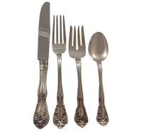 Chateau Rose by Alvin Sterling Silver Flatware Set Service 24 Pieces
