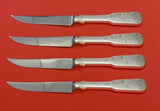 Sixteen Ninety Engraved by Towle Sterling Silver Steak Knife Set 4pc Custom