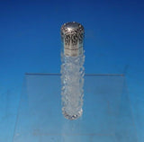 Sterling Silver and Cut Crystal Perfume Bottle c.1920 4 1/4" (#5381)