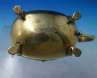 English Sterling Silver Mustard Pot Vermeil with Cobalt Liner and Spoon (#6299)