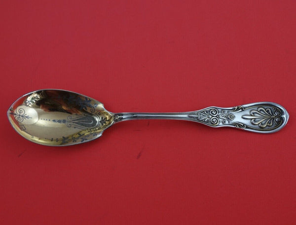 Saratoga by Tiffany and Co Sterling Silver Berry Spoon GW Rose Gold BC 8 7/8"