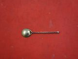 Dutch .833 Silver Salt Spoon Master Coin In Bowl Twisted Handle 2 7/8" Vintage