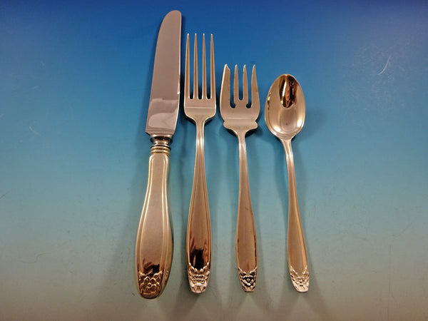 Puritan by Stieff Sterling Silver Flatware Set for 8 Service 37 pieces