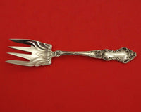 Meadow Rose by Wallace Sterling Silver Dessert Fork large fluted 5 1/4"