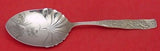 Orchids by Towle Sterling Silver Salad Serving Spoon Bright-Cut with Flowers 9"
